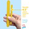 CraftySticks Colored Wood Craft Sticks 4.5 Inch, Red Orange Yellow Green Blue Purple White Black Pink Brown Popsicle Sticks